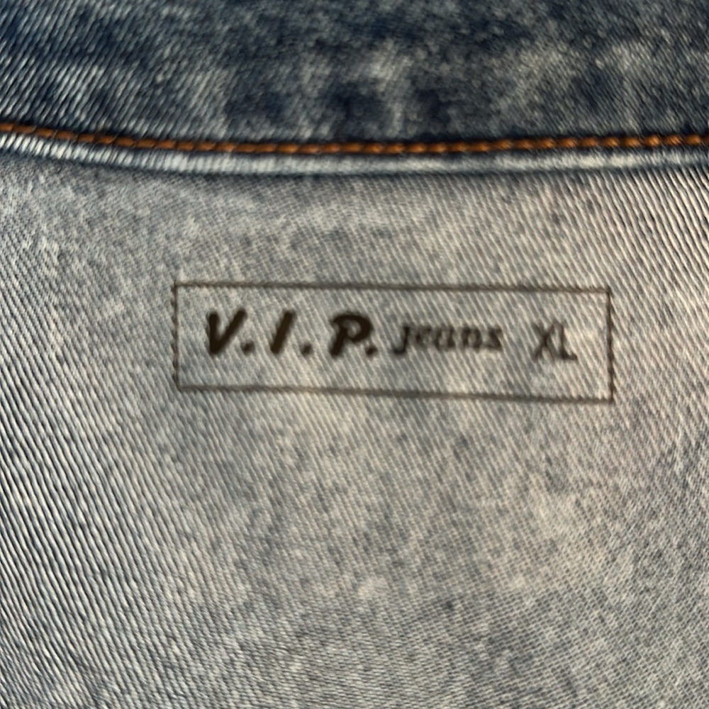 “VIP Jeans” Blue Denim Jacket - Picture 4 of 4